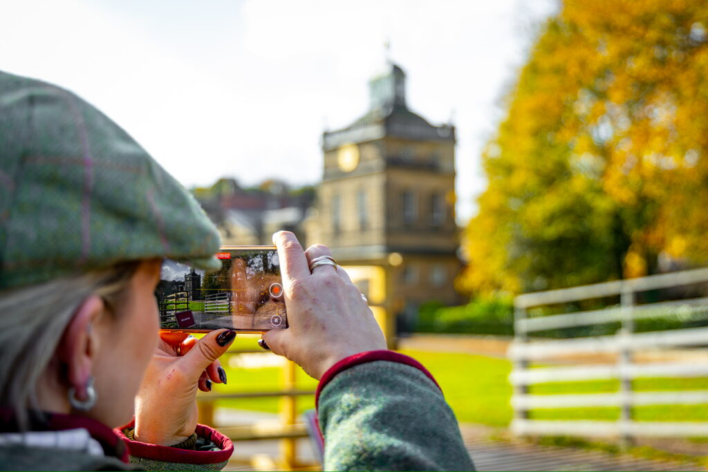 Capturing the stunning surroundings